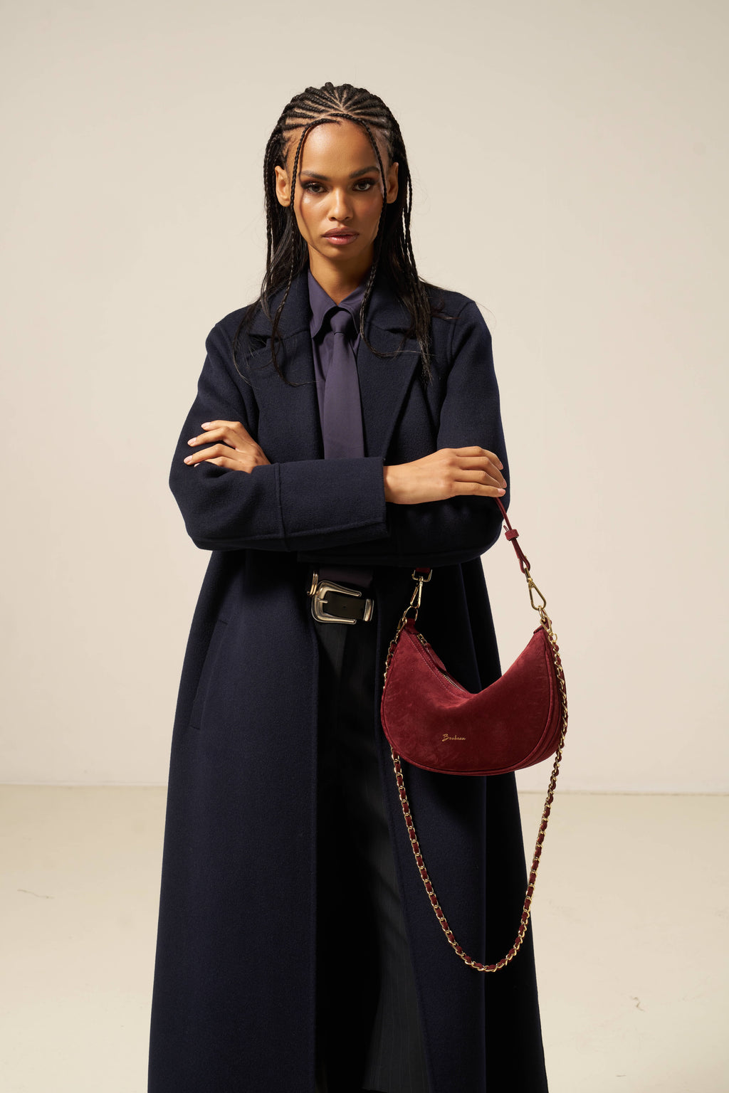 Moon - Daim Burgundy