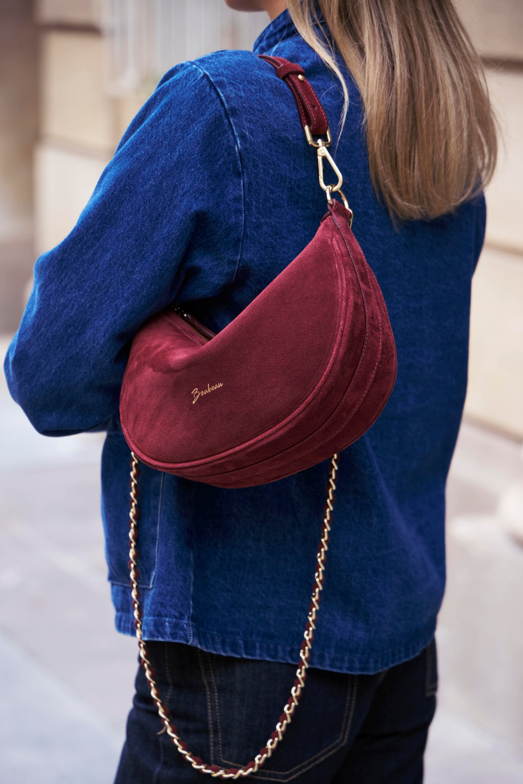 Moon - Daim Burgundy