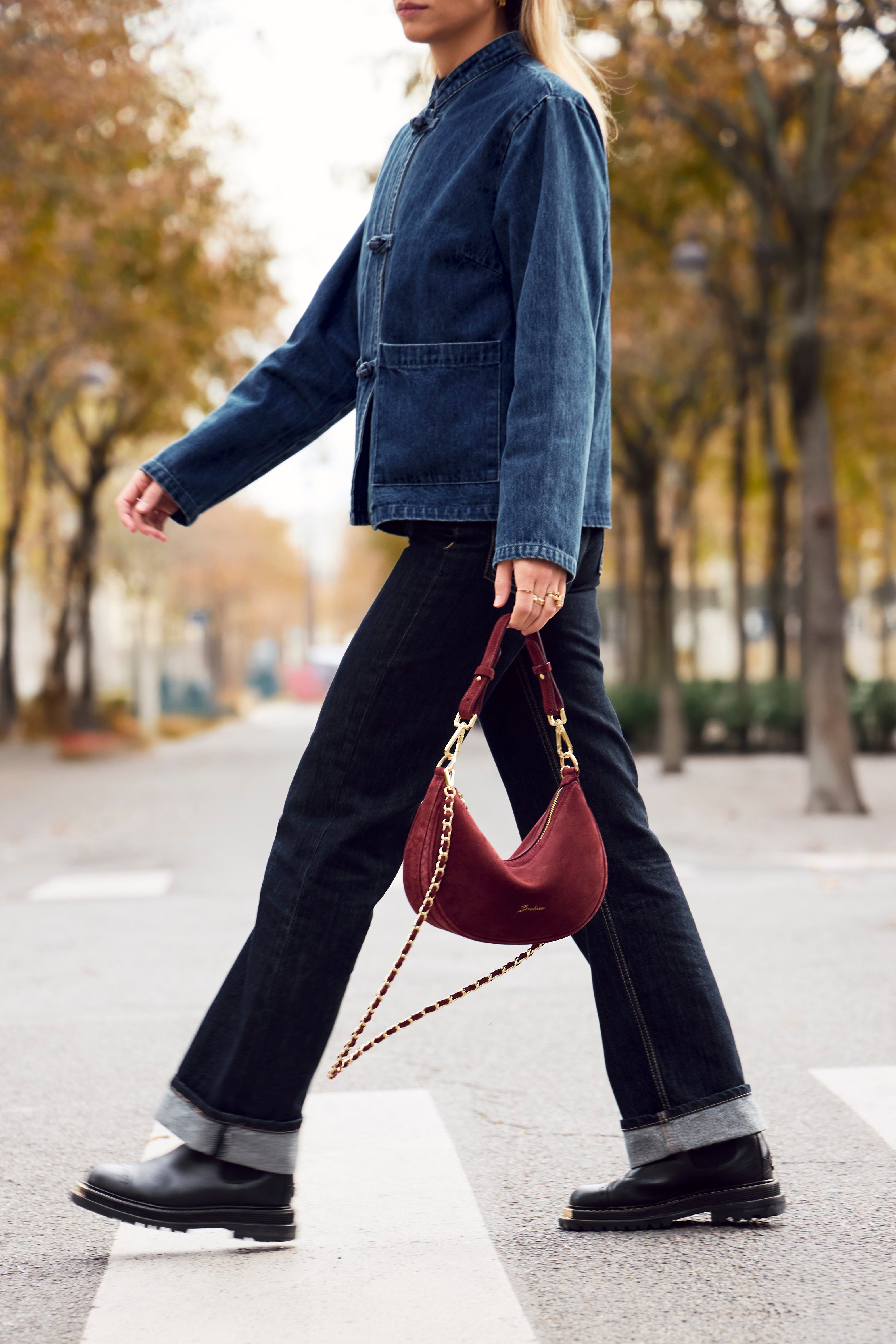 Moon - Daim Burgundy