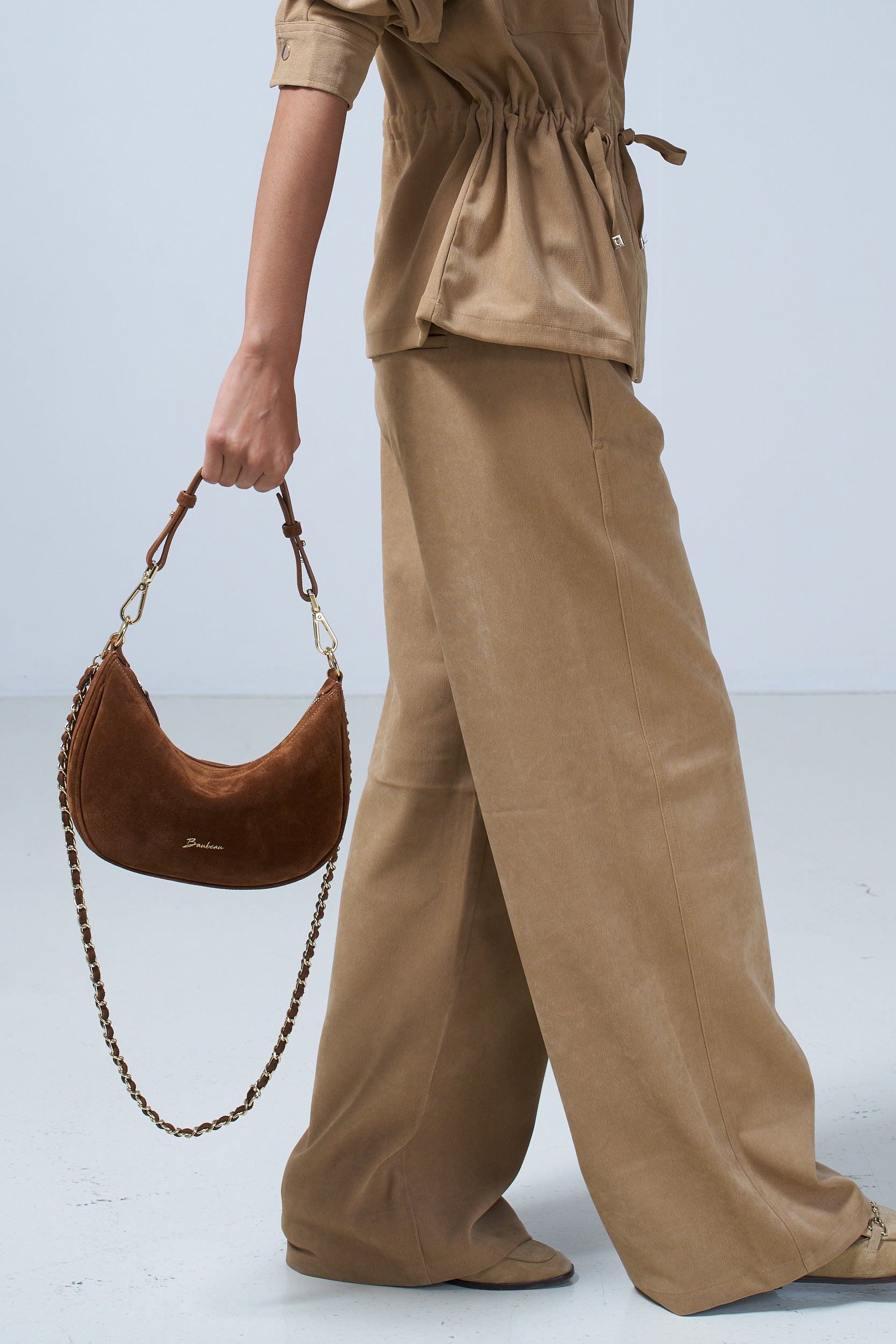 Chaîne Tressée - Daim Cognac