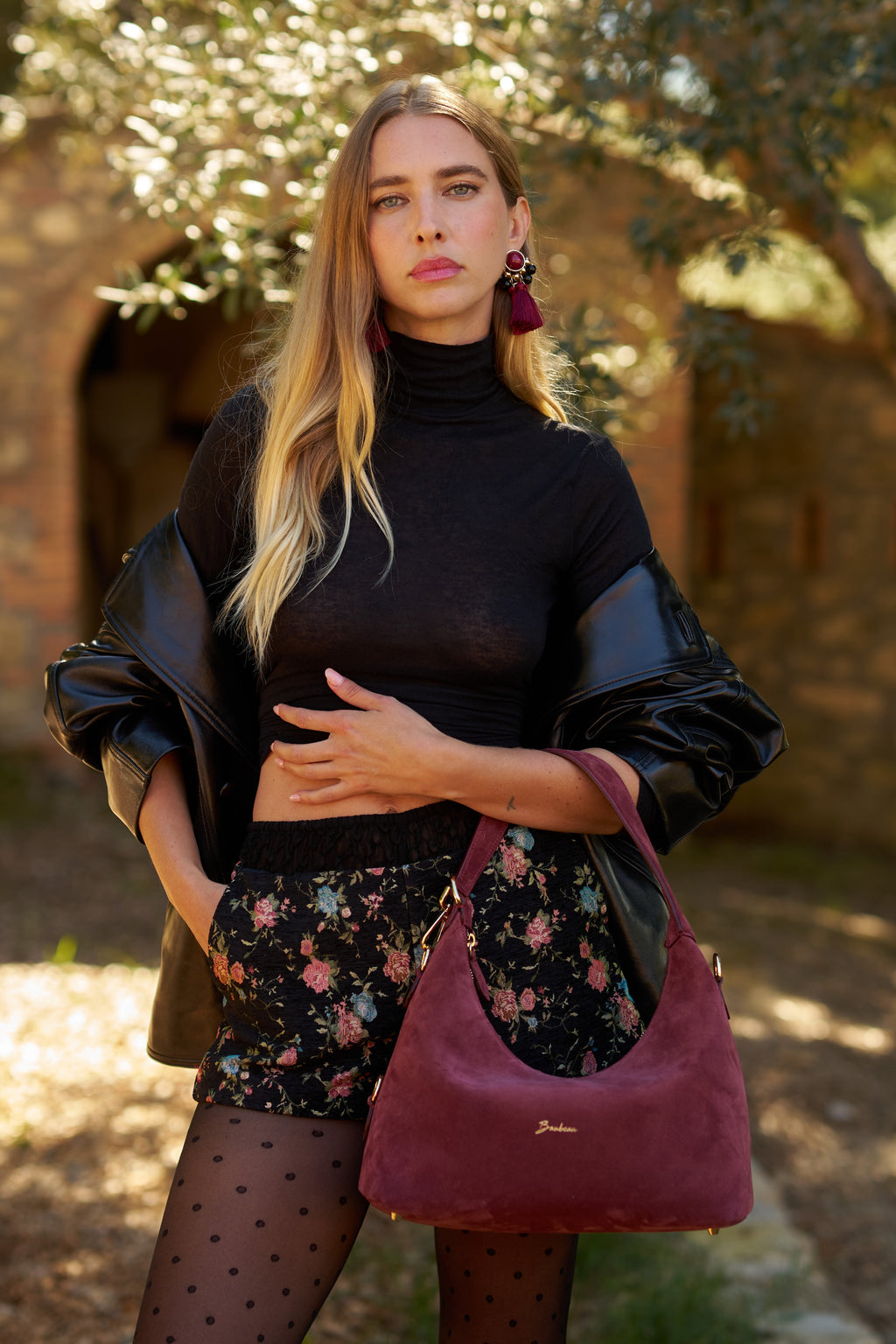 Lafayette Medium - Daim Burgundy