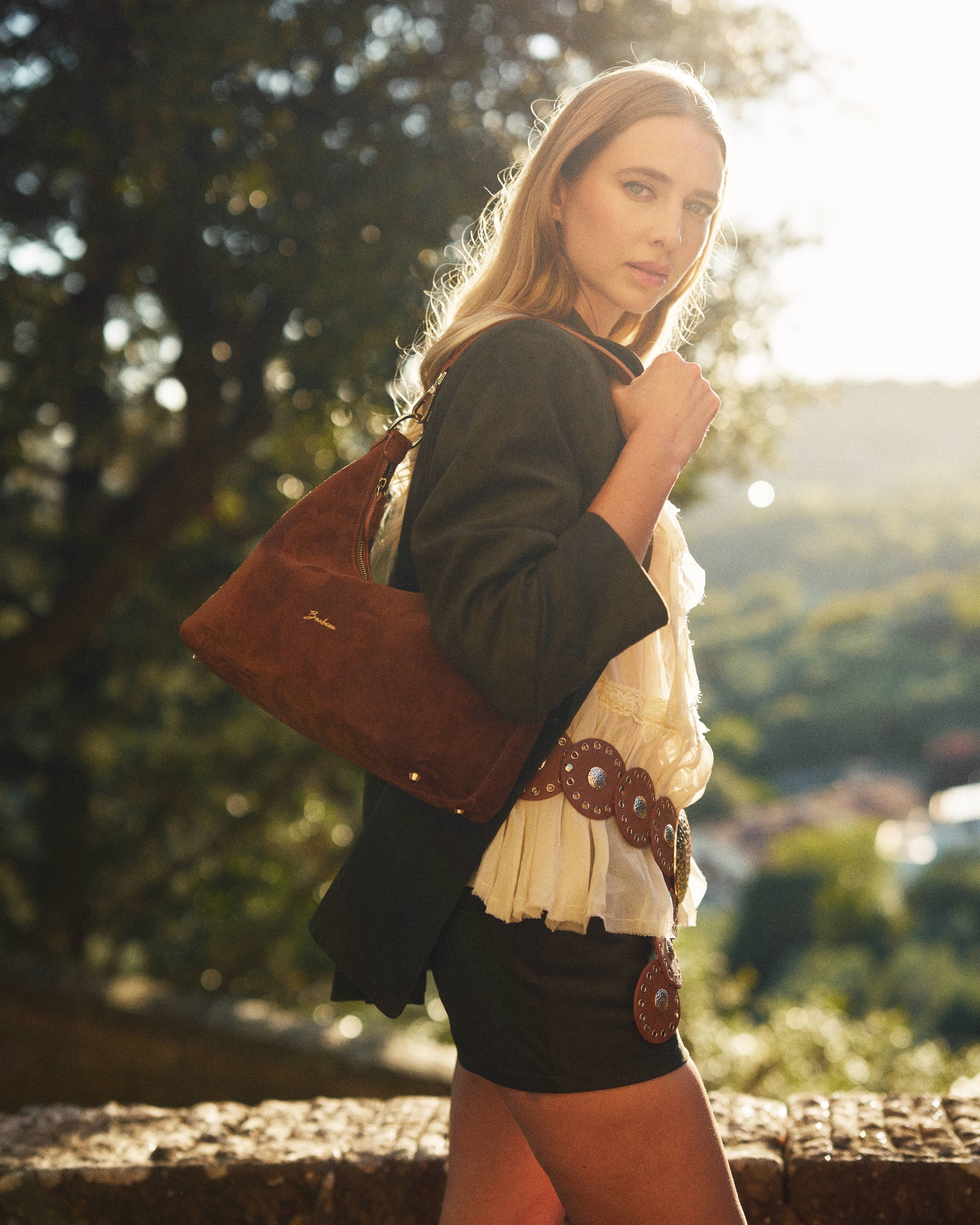 Lafayette Medium - Daim Cognac