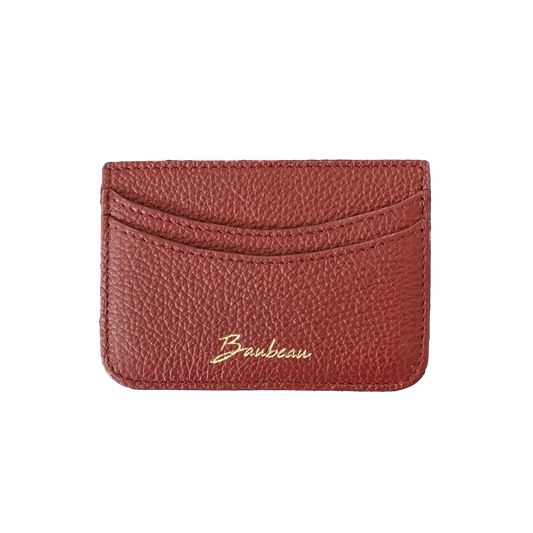 Porte-cartes en cuir - Burgundy