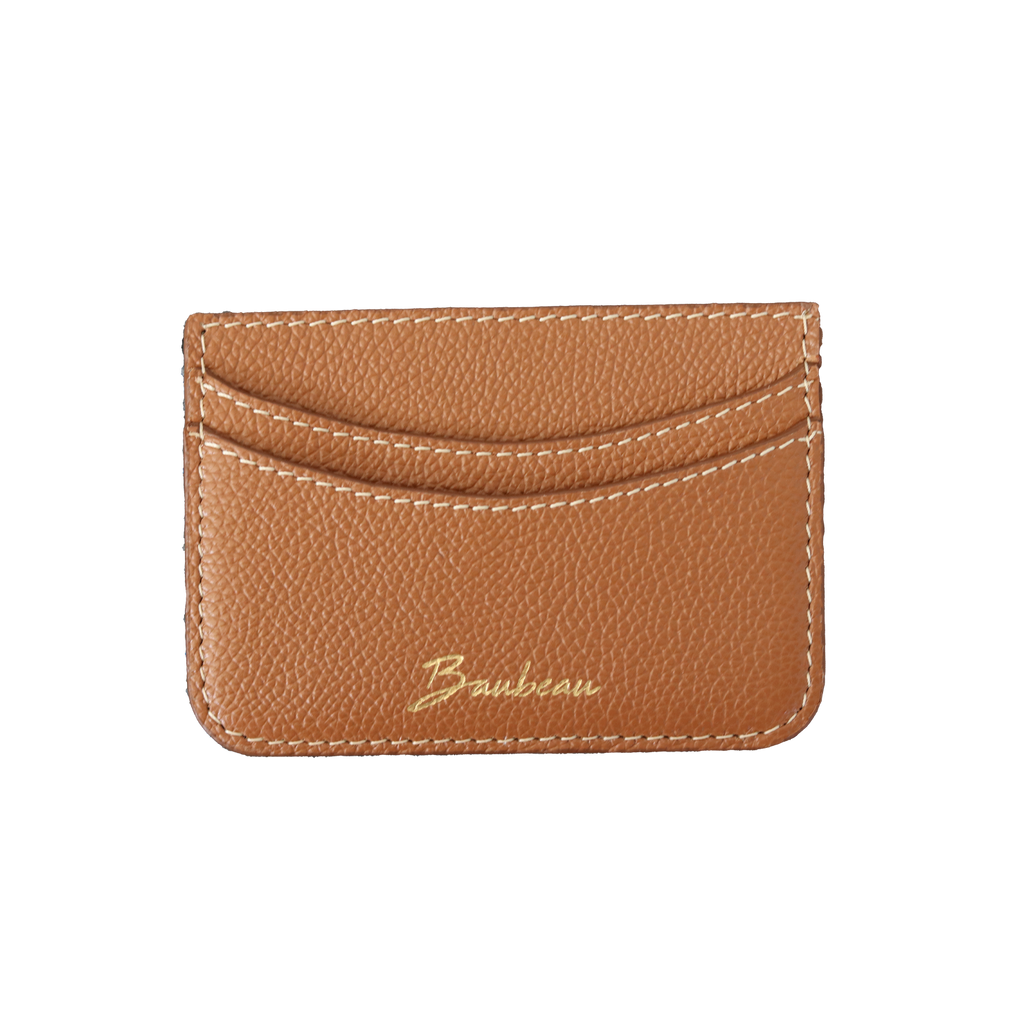 Porte-cartes en cuir - Châtaigne