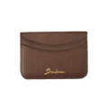 Porte-cartes en cuir - Chocolat